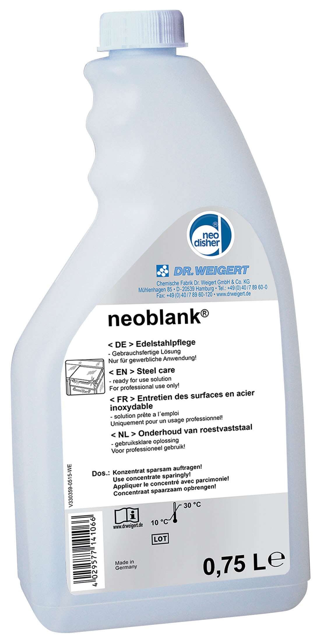 Neoblank Edelstahlpflege